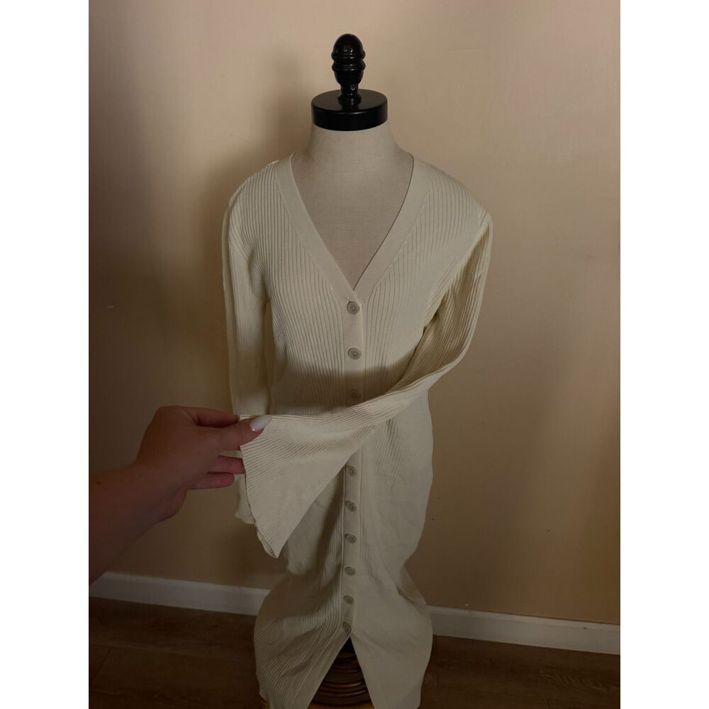 Womens flare long sleeve maxi dress
